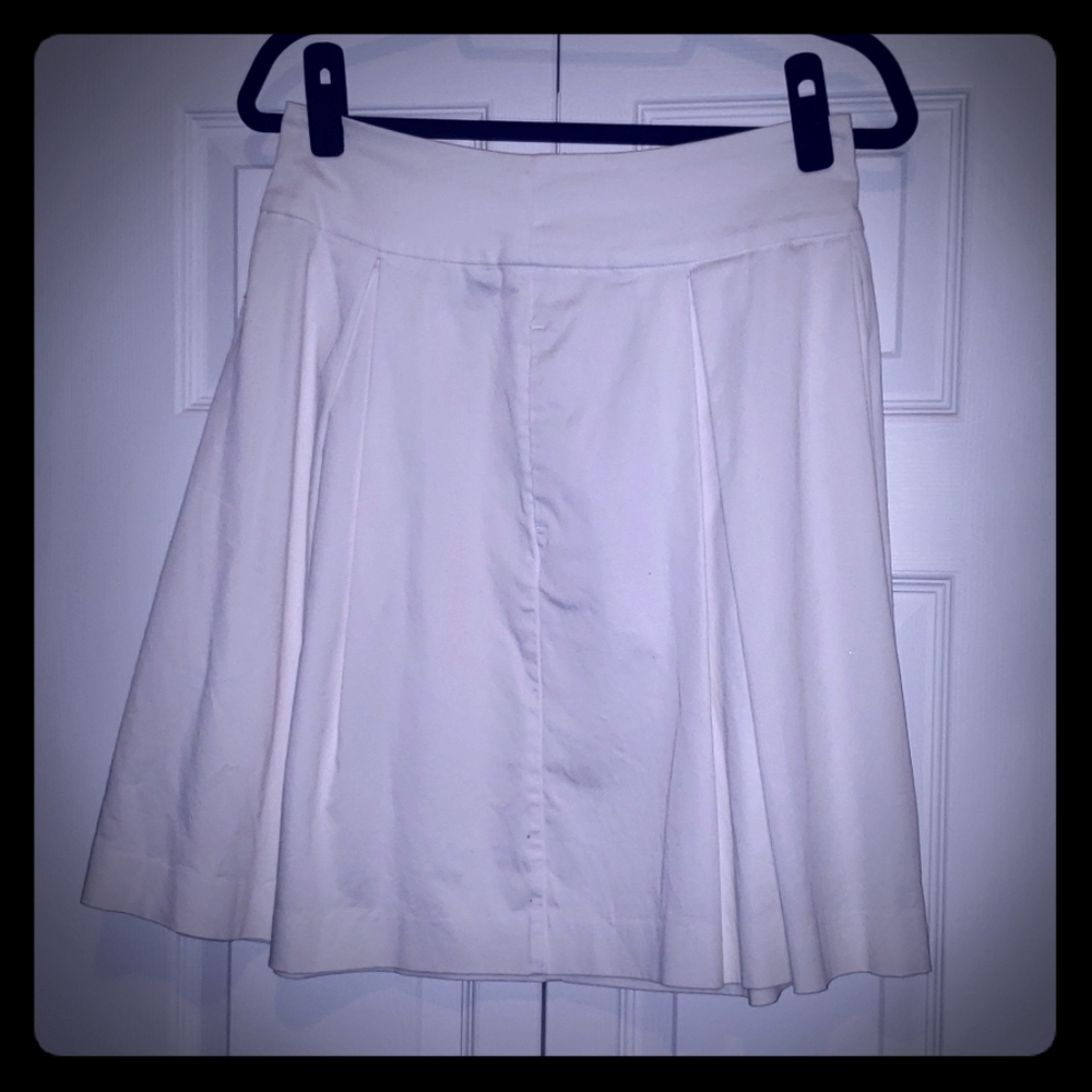 Cutest A-Line, Flared White Skirt